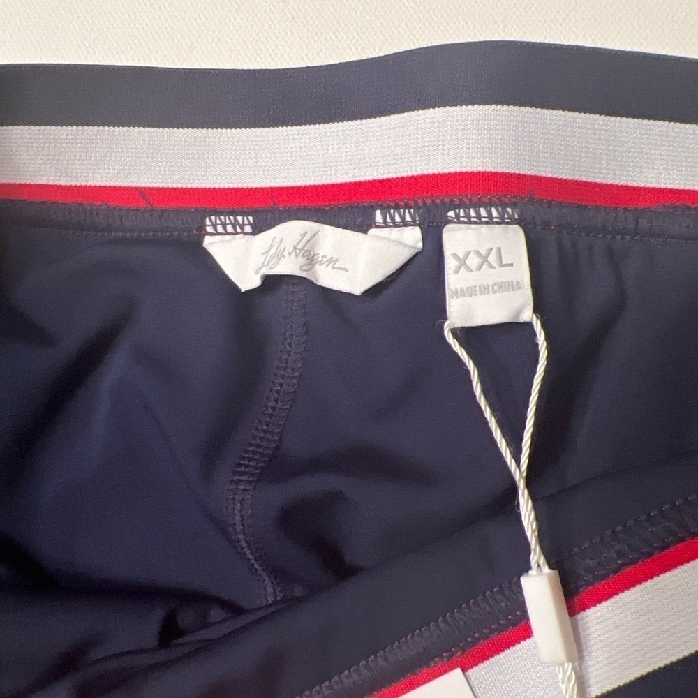 NWT Lady Hagen 17" Contrast Trim Golf Skort Women's Size 2XL Navy Blue (J) - Picture 4 of 8